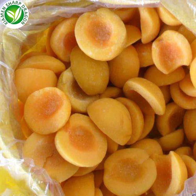 হিমায়িত হলুদ পীচ অর্ধেক frozen yellow peach halves